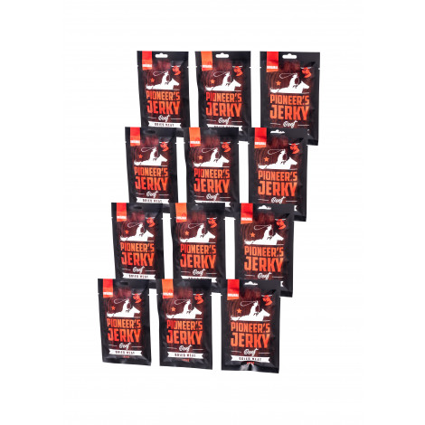 Pioneer's Jerky Hovězí original 12 g x 12 ks v akci